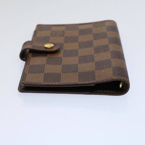LOUIS VUITTON Damier Ebene Agenda PM Day Planner Cover R20029 LV Auth 58840 - Picture 5 of 16
